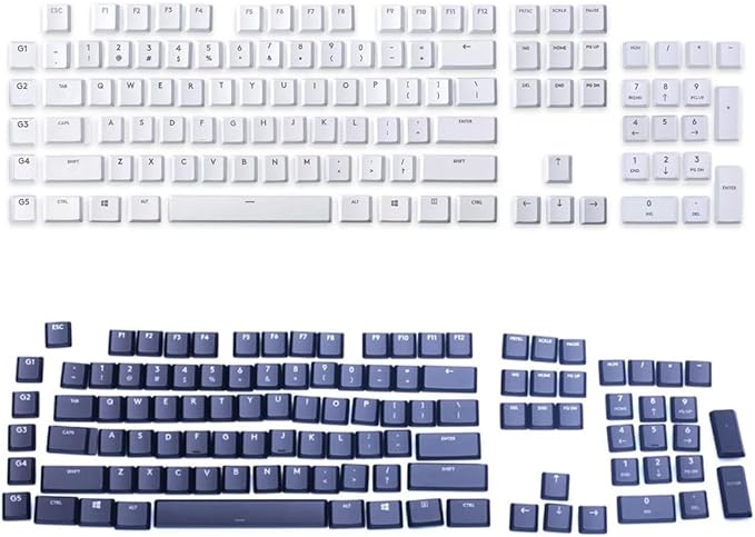 109 Keycaps of Complete Set to Replace for Logitech G915/G913/G815/G813 TKL RGB Mechanical Gaming Keyboard (Black)