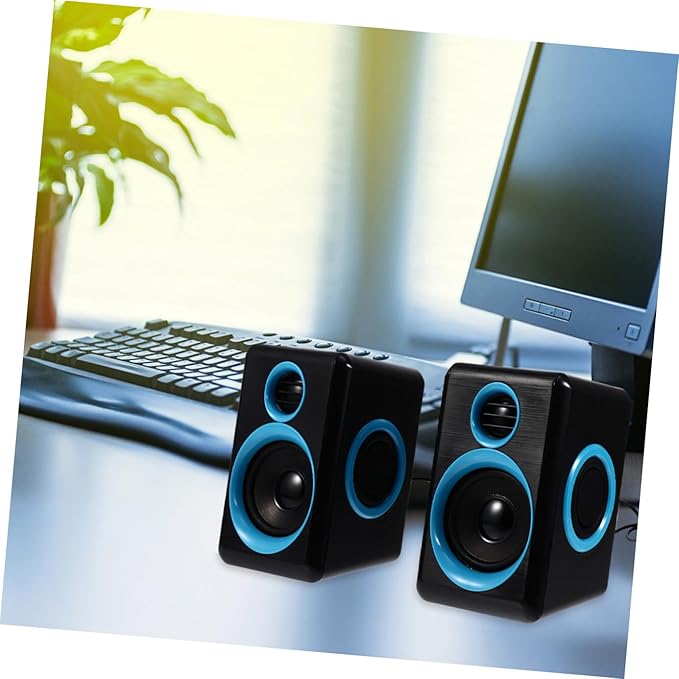VANZACK Mini Loudspeaker Box USB 2.0 Surround Sound Computer Speaker for Laptop Notebook Desktop Compact Home Office Mini Speaker with Dc 5v Power Portable Audio System