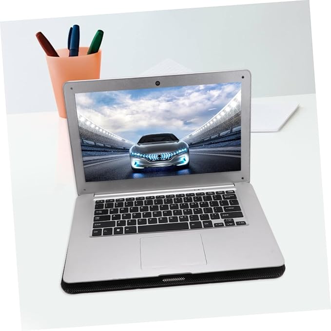 BESPORTBLE 6-inch Heat Dissipation Laptop Stand with Adjustable Fan Speed Notebook Cooling Support Holder for Gaming and Office Use Black Cooling Pad