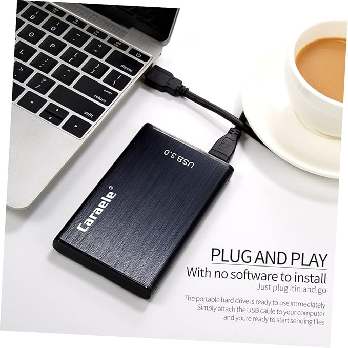SaditY 1pc 1 Tb Hard Drive USB Hard Drive Enclosure External Hard Drive Portable Hard Disk 1 Tb External Hard Drive USB 3. 0 Hard Disk Cartridge Black USB 3.0 Hard Disk Box Hard Disk Case