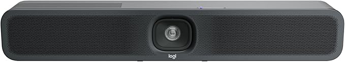 Logitech MeetUp 2 All-in-One USB Conference Room Camera Compact Video Bar with Built-in AI Features Works with Microsoft Teams Zoom Rooms Google Meet and More (Renewed)