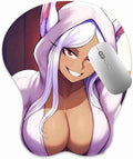 3D Mouse Pad Oppai Mousepad with Soft Gel Wrist Rest Anime Manga Gaming Boob pad Anti-Slip Mouse Mat （ Miruk 2）