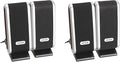 4 Pcs USB Computer Speakers Portable Speaker Stereo 3.5mm with Ear Jack for Desktop PC Laptop