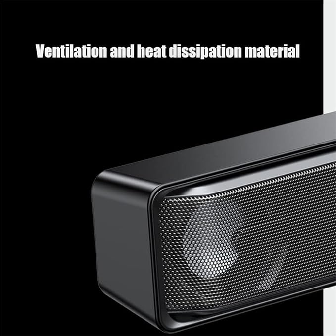 Computer Speakers PC Speaker for Desktop Desk Computer Sound Bar 3.5mm Aux-in Connection USB Powered for Laptop Monitor