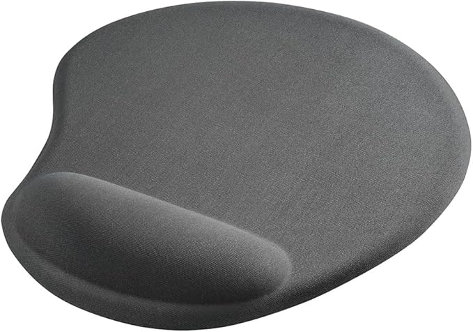 Buffalo BSPD16GY Integrated Wrist Rest Memory Foam Mouse Pad Gray