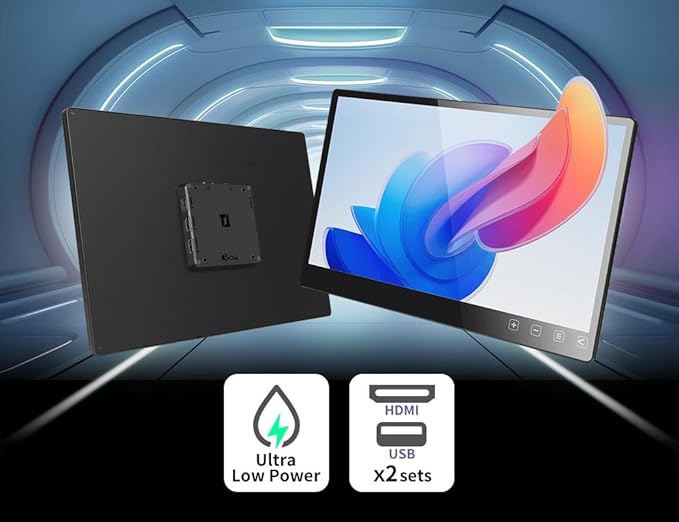 Gechic T152C 15.6″ FHD Touchscreen Monitor – Capacitive Multi‑Touch Anti‑Fingerprint 7H Glass Dual HDMI &amp USB‑A 360° Swivel Stand VESA 75mm Windows/Linux/Chrome Compatible