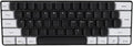 Portable 60% Mechanical Gaming Keyboard 61 Keys RGB Backlit USB Keyboard with Ergonomic Design USB Wired Keyboard for PC Travel (Black White)