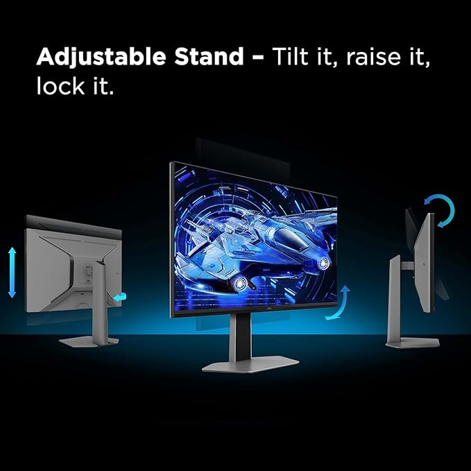 TCL 32 G64 Series QHD HDR QD-Mini LED 2560x1440 180Hz 1ms GTG AMD FreeSync Built-in Stereo Speakers Adjustable Stand Gaming Monitor Black &amp Gray 32G64 (Renewed)