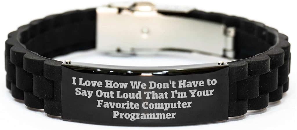 Funny Computer Programmer Glide lock Clasp Bracelet Gifts from Friends to Loved Ones This Christmas