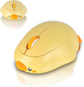 Cute Duck Bluetooth Wireless Mouse -RechargeableDual Mode Connection Silent Scroll Wheel 1600 DPI - Perfect for Laptops PCs and Tablets (Yellow)