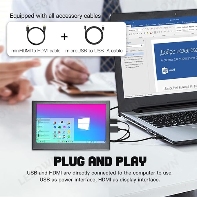 USB mini Screen 4.3 inch HDMI LCD 480x800 IPS Display USB Powered 4.3 HD Secondary Small Monitors for RPI Computers PC