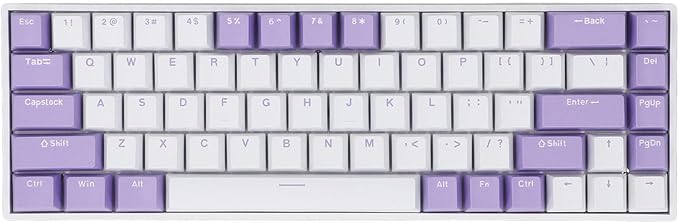 Yoidesu 68 Key Mechanical Keyboard RGB Backlit Gaming Keyboard 2.4Ghz Bluetooth and Type C Connection for Most PC Systems Android HarmonyOS 3000mAh Battery
