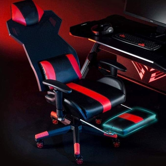 Office Chair Gaming Chair Computer Chair Office Gaming Chair Ergonomic Office Chair Desk Chair with Lumbar Support Arms Headrest Executive High Back Computer Chair for Adults (Color :