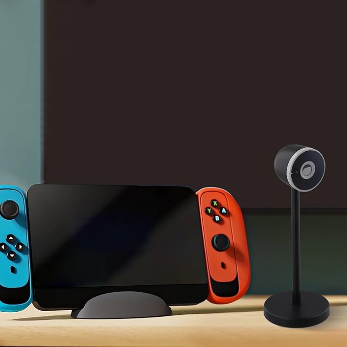 1080P HD USB-C Webcam for Nintendo Switch 2: Adjustable 25° Up/10° Down Angle 60fps Plug-and-Play Camera for AR Games &amp Video Calls Black