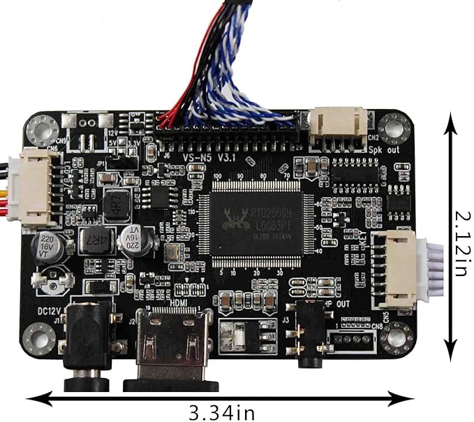 VSDISPLAY 21.5 21.5 inch 1920x1080 1000nit Outdoor IPS LCD Screen Monitor with Audio LVDs Controller Board