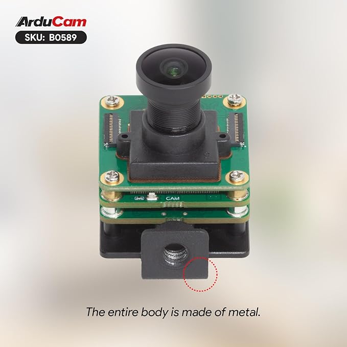 Arducam USB3.0 Camera Module 60FPS@1080P High Speed USB Camera 4K HDR Wide Angle Webcam with 145°D M12 Lens for Windows Linux