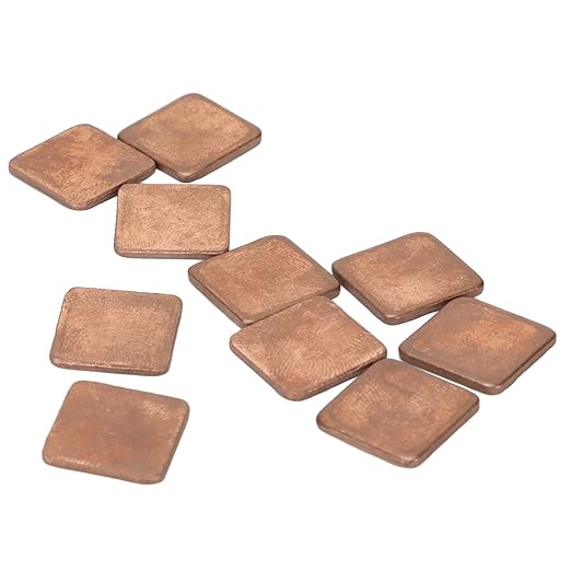 Copper Copper Small Cooling Kit Thermal Conductivity for Laptop Gpu CCC 100 X Heat Dissipator for CPU VGA (15 * 15 * 2.0mm)