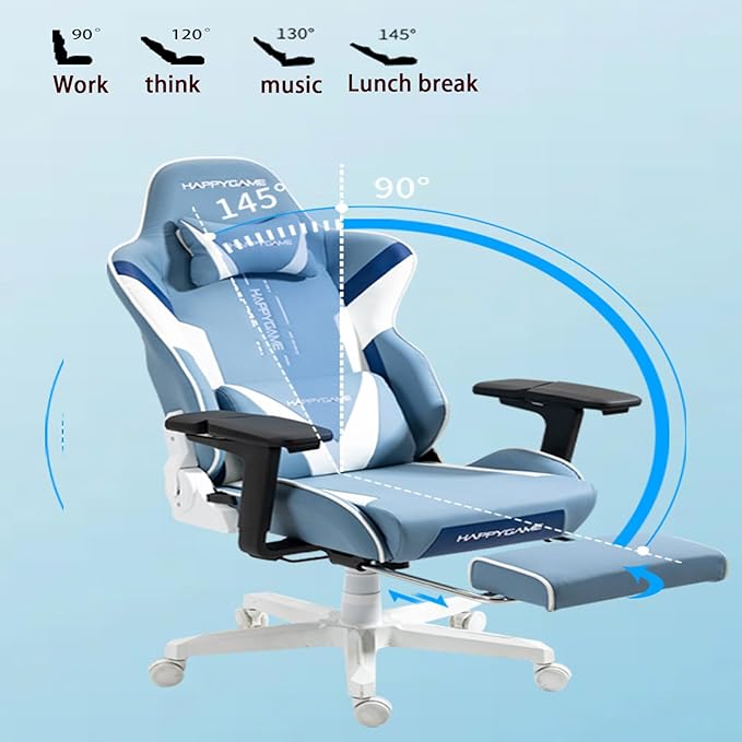 Ergonomic Gaming Chair One-Piece All-Steel Frame Multifunctional Robotic Arm Sedentary Comfortable Gaming Chair Reclining Chair Home Computer Chair B BlackRed