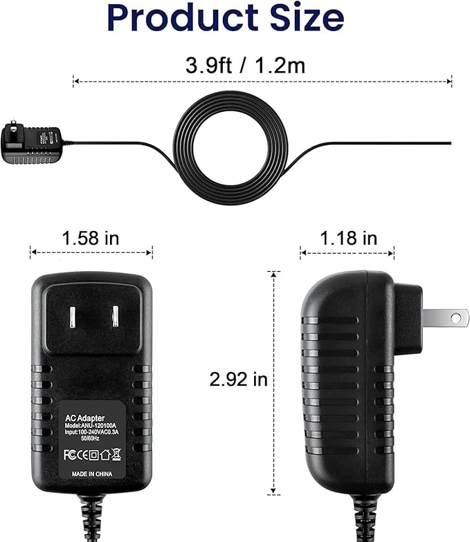 AC Power Adapter (12V 1.5A) for Ktec KSAS0241200150HU Seagate External Hard Drives &amp MyBook External Hard Drive (Bulk)