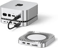 Raycue Mac mini M4 Dock &amp Stand with 8T NVMe SSD Enclosure 2 USB A 10Gbps10G USB C Data Port 5G USB A*2 USB-C Charge SD/TF Audio for Mac mini M4/ M4 Pro
