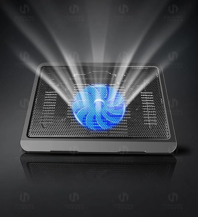 N19 Laptop Cooling Base 10/12/14 inch Universal Large Fan Radiator Luminous Cooling Base Pad