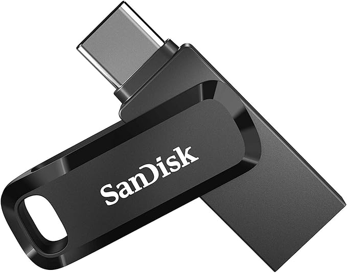 SanDisk 64GB Ultra Dual Drive Go (SDDDC3-064G-G46) 2-in-1 USB Type-A &amp Type-C Flash Drive - 4 Pack Bundle with (1) Everything But Stromboli 4 Port USB 3.0 Hub