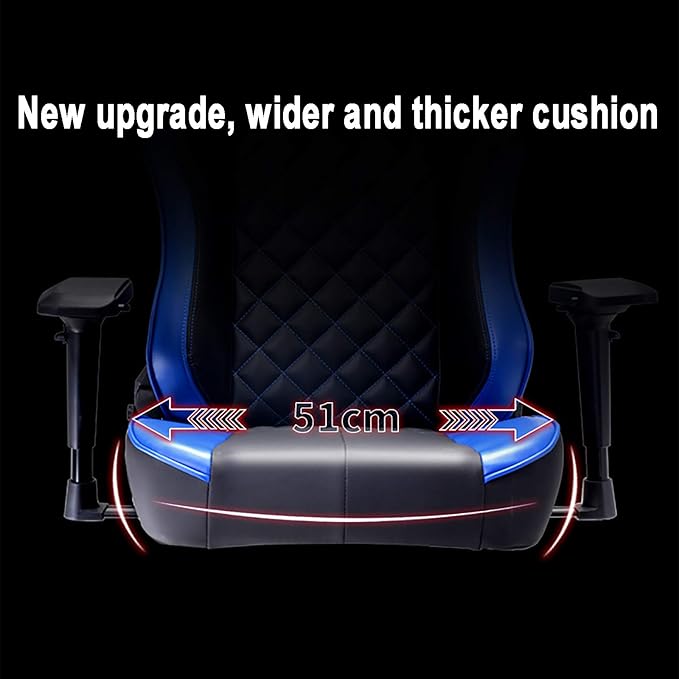 Office Chair Gaming Chair Computer Chair Ergonomic Height Adjustable Swivel Recliner Esports ChairPU Leather Game Chair High Back Computer Chair with Headrest Lumbar SupportGaming Chair Ra