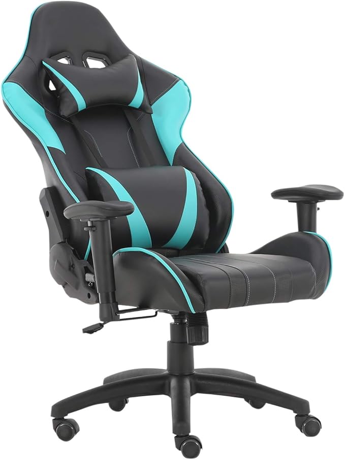 Video Gaming Chairs Most Comfortable Kids Spinning Computer Gaming Chairs Ergonomic Armchair Nice Office Chair (Black/Blue-a)