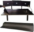 [55 x 24] Extra-Large Mouse Pads Gaming mat - Enhance Gaming Experience with The Massive Battle mat Waterproof Easy-Clean and Lint-Free Desk mat Perfect for PC Game Tables (Black 3XL)