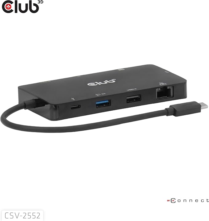 Club3D CSV-2552 9-1 USB-C® Dual HDMI™ 100W Hub