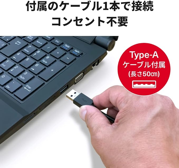 BUFFALO Mini Station 1TB HD-PCFS1.0U3-BBA Portable HDD for USB 3.1 (Gen1) / USB 3.0