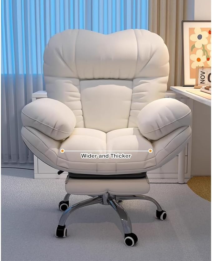 Video Gaming Chairs Office Desk Chairs Armchair for Bedroom - Comfortable Computer Gaming Chair Lazy Sofa Recliner Lift Backrest for Living Room.