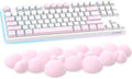 Gaming Keyboard Wrist Rest PadMemory Foam Palm Rest Ergonomic Hand Rest for Computer KeyboardLaptopMacLightweight for Easy Typing Pain Relief-Pink