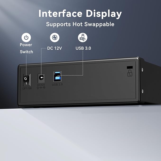 5.25 Blu-Ray/CD/DVD SATA Drive Enclosure with USB A/C 3.0 5.25 Drive Enclosure Optical Drive Enclosure fit Any Drive Depth up to 171mm Aluminum Alloy(Optical Drive not Included)