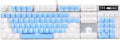 MageGee Mechanical Gaming Keyboard New Upgraded Blue Switch 104 Keys White Backlit Keyboards USB Wired Mechanical Computer Keyboard for Laptop Desktop PC Gamers(White &amp Blue)