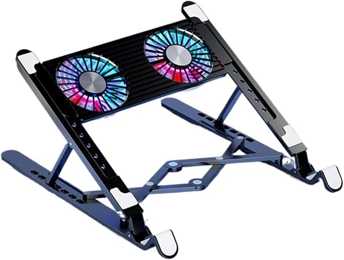Computer Stand Foldable Cooling Pad with 2/4 Fan Detachable Foldable Laptop Accessory(2 Fans)