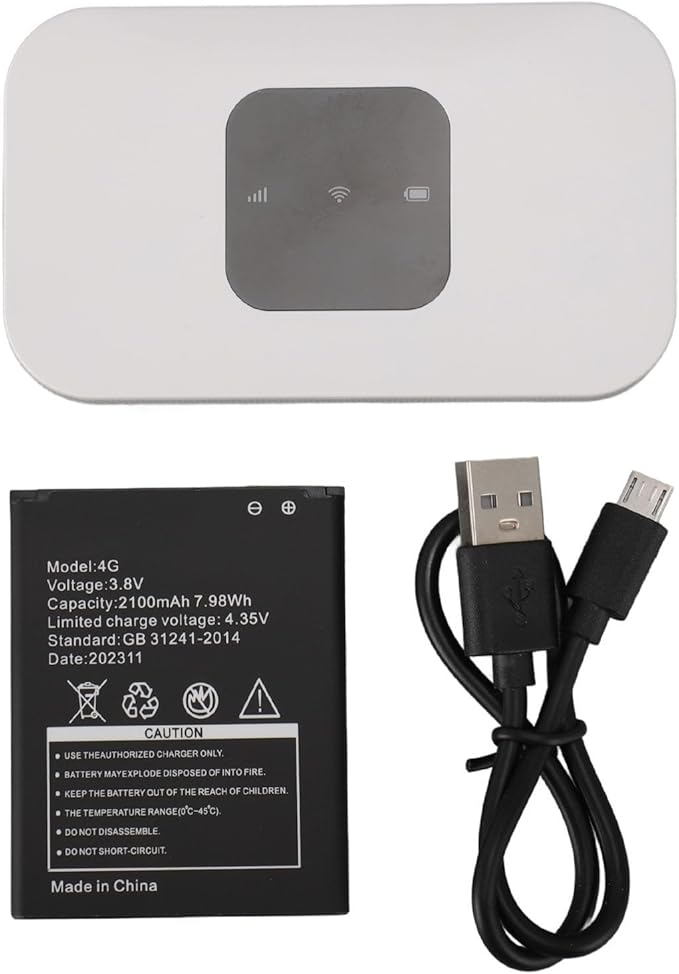 Vikye 4G LTE WiFi Mobile Hotspot 150Mbps High Speed Mobile Hotspot 4G LTE Wireless WiFi Router for Home Travel Business Vikyetmur4x21wh