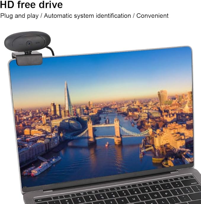 PC Camera Webcam HD 1080P with Built in Microphone Computer Accessory for Smooth Video Conferencing and Online Learning