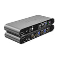 2 Computers 1 HDMI Monitor Automatic KVM Switch 8K@60Hz Hotkey Switching EDID Support 5.1/7.1 Audio and Microphone Aluminum Shell with Digital Display USB 3.0 Hub HDR10 with Cables