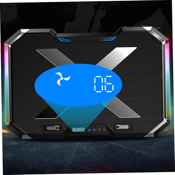 DOITOOL Cooling Pad for Laptop RGB Luminous Base Led Fan for Gaming Notebook Quiet Design