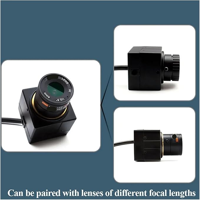 Mini Camera Security Protection POE H265 with 4 6 8mm Fixed CS Lens P2P IP BNC Port Industrial Camera