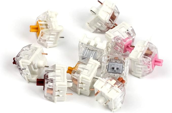 KAILH Cream Speed Gold Silver Copper Bronze Pink Pro Purple Green Burgundy MX SMD 3 Pin RGB Switches for Backlit Mechanical Gaming Keyboard