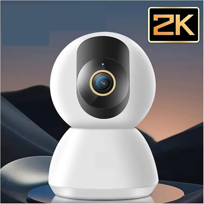 360° Smart Home Security Camera PTZ 2K Webcam 1296P 3 Megapixel AI Human Detection Night Vision Webcam Work with(Upgraded Version)