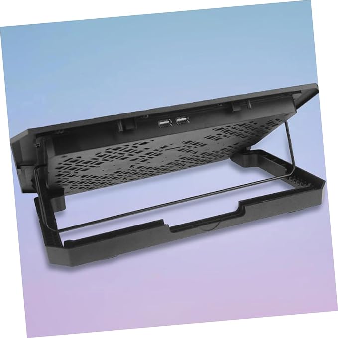 Laptop Stand Cooling Fan Laptop Cooler Holder for Ergonomic Use Office Sturdy Design to Reduce Neck Strain and Comfort