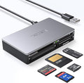 SmartMedia Card Reader Writer All-in-1 USB Universal Multi Card Adapter Slim Hub Read Smart Media xD SD SDHC SDXC UHS-I MMC MS Pro Duo CF MD Camera Flash Memory Cards For Windows Mac Linux
