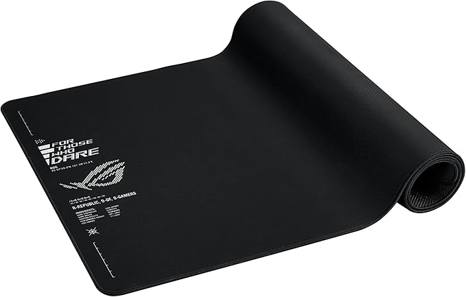 ASUS ROG Sheath II XXL Gaming Mouse Pad – 35.4” x 15.7” Advanced Cooling Fabric 1.5X Smoother Textile-Weave Surface Flat-Stitched Durable Edges Non-Slip Base - Black