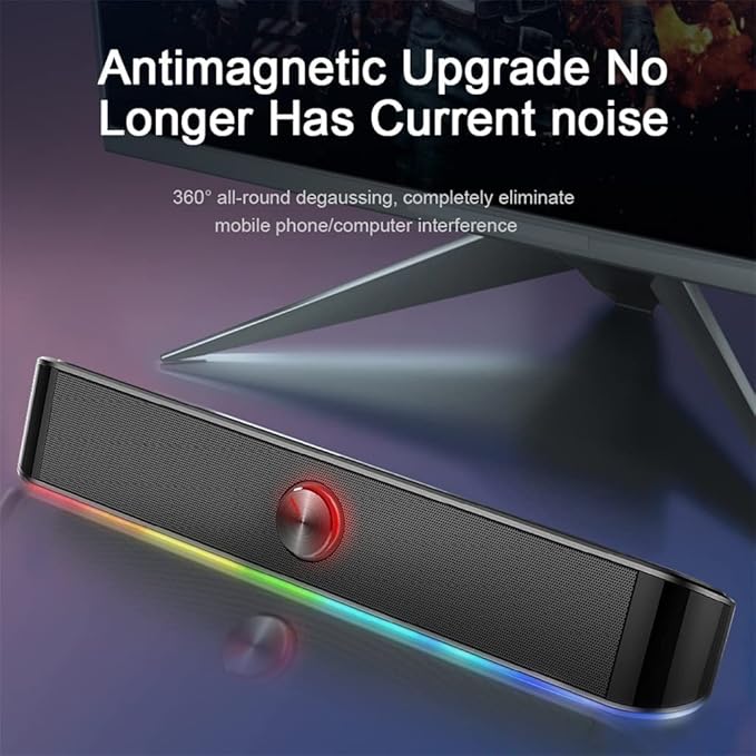 Computer Speakers USB Powered PC Speaker USB Aux-in Connection PC Speakers for DesktopMonitorGamingLaptop