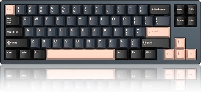 MageGee Captain72 Rapid Trigger Magnetic Switch Keyboard 65% Wired Hall Effect Mechanical Gaming Keyboards w/Adjustable Actuation CNC Aluminum Frame Gasket Hot Swappable RGB Creamy Keyboard (Blue)