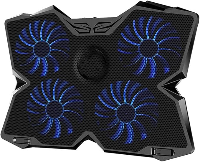 Laptop Cooler Cooling Pad Fan Notebook Adjustable Speed with 4 Fans for 14-17
