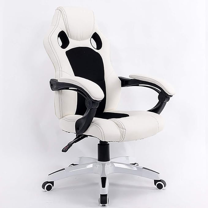 Office Chair Gaming Chair Computer Chair Gaming Chair Racing Office ChairPU Leather Rolling Computer Chair with Thick SeatHeight Adjustable Game Chair High Back Swivel Gamer Chair Recliner